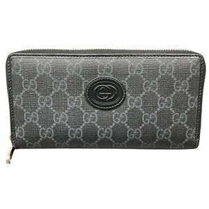 Gucci Interlocking G GG Supreme Long Wallet 673003 Men's